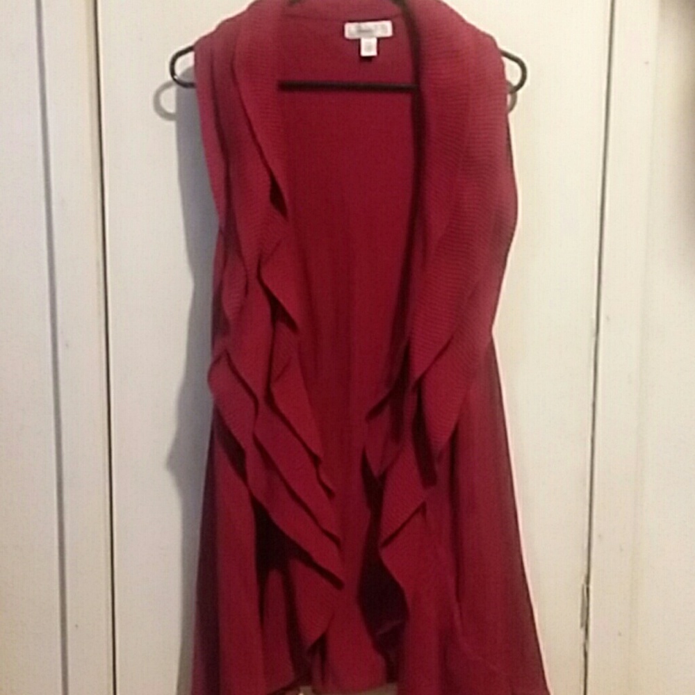 Deep Red Sweater Vest